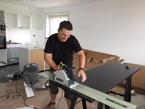 Arbeitsplatte zuschneiden — Festool Tauchsäge